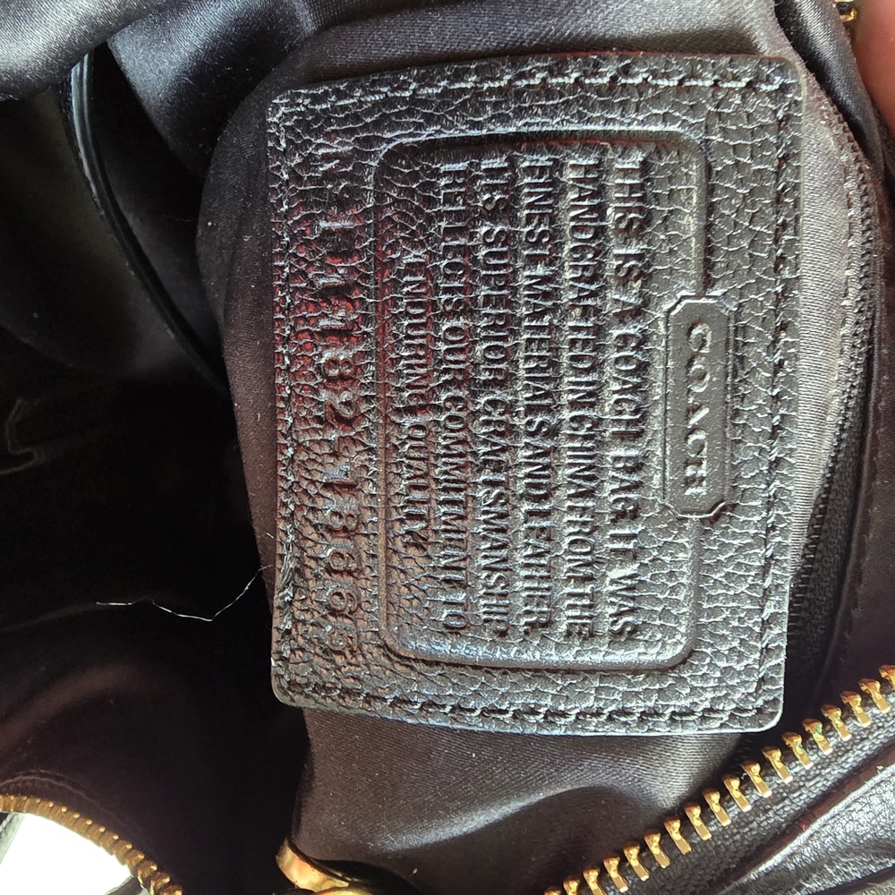 Coach Black Leather Hobo Bag - Picture 6 of 14